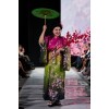длинное кимоно из коллекции "сакура в цвету"